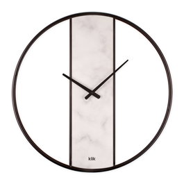 Wallity Demre - White Marble Reloj de Pared Decorativo